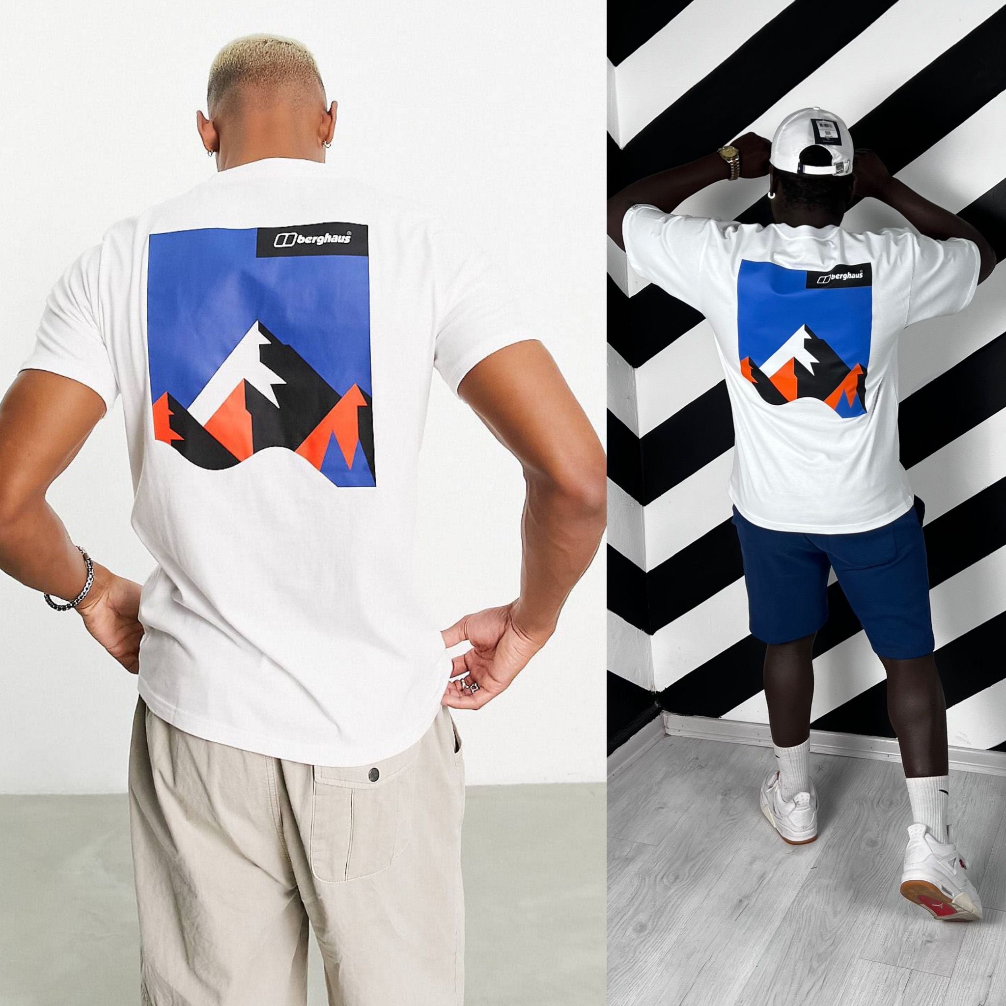 Berghaus Dolomites Mountain Print Back T-Shirt